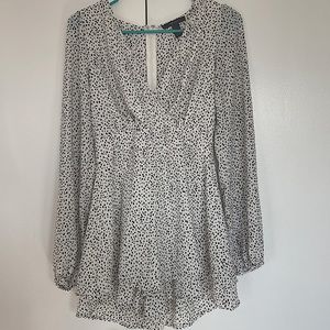 Cheetah Print Romper